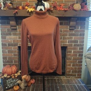 Worthington Women's Warm Rust Turtleneck Sweater